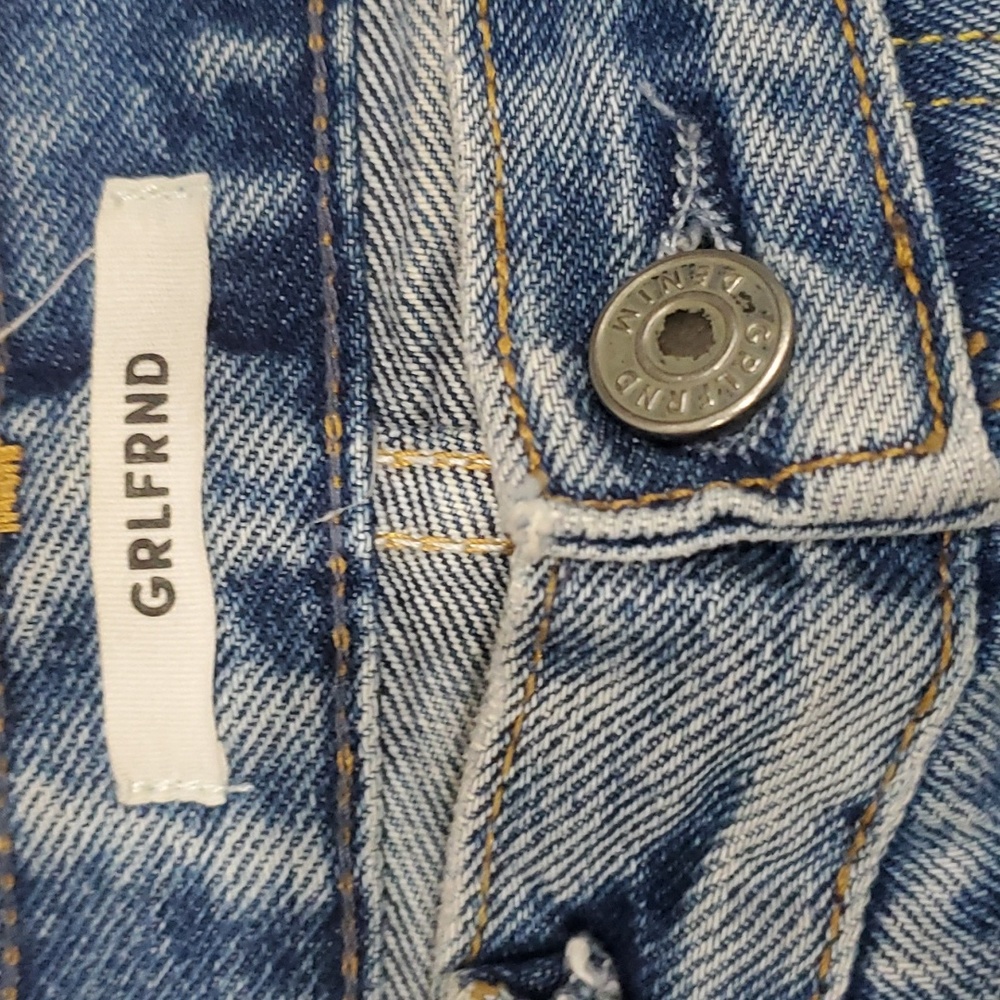 Grlfrnd helena light wash crop jeans  women size 26 - Picture 4 of 15